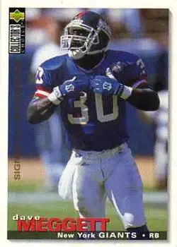 1995 Collector's Choice #179 - Dave Meggett - New England Patriots - Front