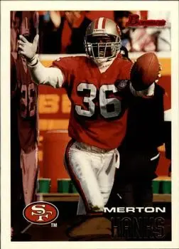1995 Bowman #153 - Merton Hanks - San Francisco 49ers
