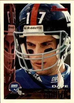 1995 Bowman #155 - Dave Brown - New York Giants