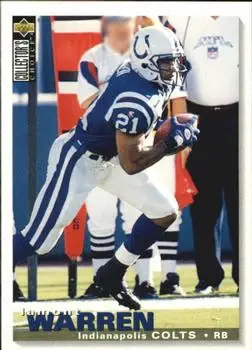 1995 Collector's Choice Update #U182 - Lamont Warren - Indianapolis Colts - Front