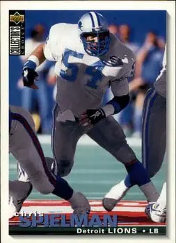 1995 Collector's Choice #184 - Chris Spielman - Detroit Lions