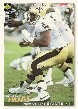1995 Collector's Choice #187 - Willie Roaf - New Orleans Saints