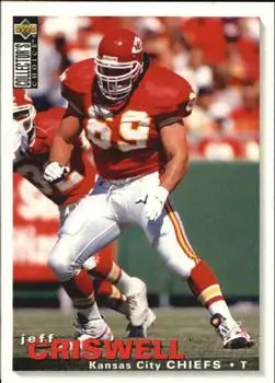 1995 Collector's Choice Update #U191 - Jeff Criswell - Kansas City Chiefs