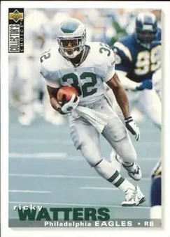 1995 Collector's Choice Update #U195 - Ricky Watters - Philadelphia Eagles