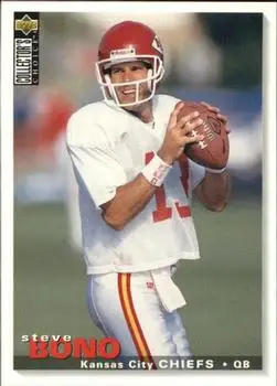 1995 Collector's Choice Update #U197 - Steve Bono - Kansas City Chiefs