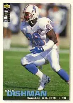 1995 Collector's Choice #198 - Cris Dishman - Houston Oilers - Front