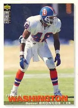 1995 Collector's Choice Update #U204 - Lionel Washington - Denver Broncos - Front