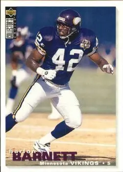 1995 Collector's Choice Update #U208 - Harlon Barnett - Minnesota Vikings