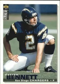 1995 Collector's Choice Update #U210 - Darren Bennett - San Diego Chargers