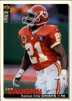 1995 Collector's Choice #201 - Jon Vaughn - Kansas City Chiefs