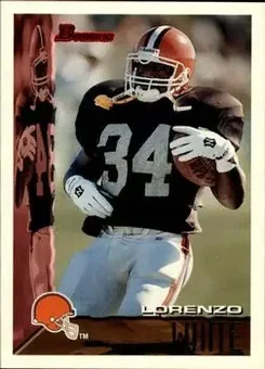 1995 Bowman #186 - Lorenzo White - Cleveland Browns