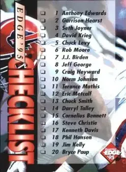 1995 Collector's Edge #201 - Card #201