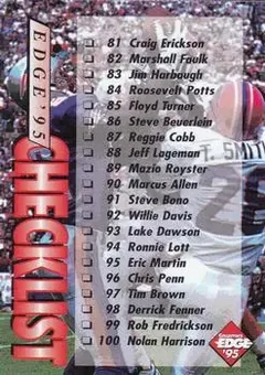 1995 Collector's Edge #203 - Card #203