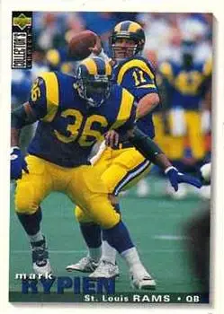 1995 Collector's Choice Update #U218 - Mark Rypien - St. Louis Rams - Front 1995 Collector's Choice Update #U218 - Mark Rypien - St. Louis Rams - Front