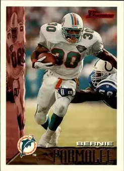 1995 Bowman #196 - Bernie Parmalee - Miami Dolphins