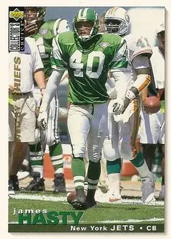 1995 Collector's Choice #223 - James Hasty - Kansas City Chiefs - Front 1995 Collector's Choice #223 - James Hasty - Kansas City Chiefs - Front