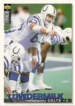 1995 Collector's Choice #304 - Kirk Lowdermilk - Indianapolis Colts - Front