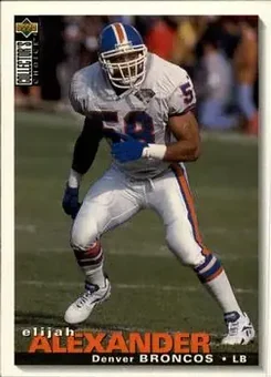1995 Collector's Choice #312 - Elijah Alexander - Denver Broncos