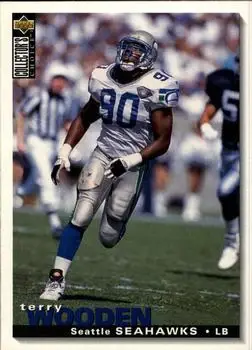 1995 Collector's Choice #316 - Terry Wooden - Seattle Seahawks - Front