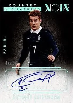 2016-17 Panini Noir - Country Signatures Platinum #CO-AG - Antoine Griezmann - France - Front