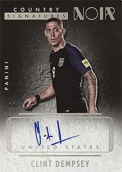 2016-17 Panini Noir - Country Signatures Platinum #CO-CD - Clint Dempsey - USA - Front