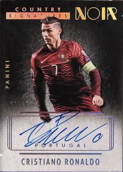 2016-17 Panini Noir - Country Signatures Platinum #CO-CR7 - Cristiano Ronaldo - Portugal