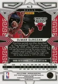Back of DeMar DeRozan