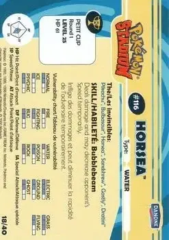 2000 Danone Pokemon Stadium #18/40 - カスミのタッツー - Back