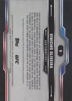 2025 Topps Chrome UFC #9 - Vinicius Oliveira - Back