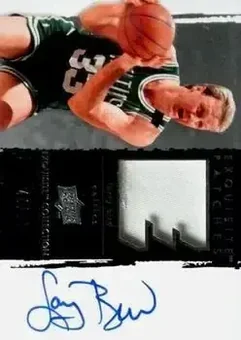 2009-10 Upper Deck Exquisite Collection - Exquisite Patches #P-LB - Larry Bird - Boston Celtics