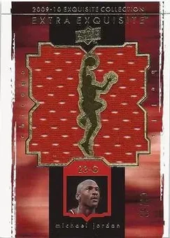 2009-10 Upper Deck Exquisite Collection - Extra Exquisite Jerseys #X-MJ - Michael Jordan - Chicago Bulls