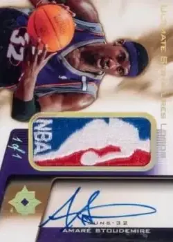 2004-05 Upper Deck Ultimate Collection - Signature Logos #USL-AS - Amar'e Stoudemire - Phoenix Suns - Front 2004-05 Upper Deck Ultimate Collection - Signature Logos #USL-AS - Amar'e Stoudemire - Phoenix Suns - Front