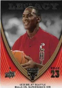 2008-09 Upper Deck Michael Jordan Legacy Collection #114 - Michael Jordan - Chicago Bulls - Front