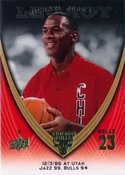 2008-09 Upper Deck Michael Jordan Legacy Collection #115 - Michael Jordan - Chicago Bulls - Front 2008-09 Upper Deck Michael Jordan Legacy Collection #115 - Michael Jordan - Chicago Bulls - Front