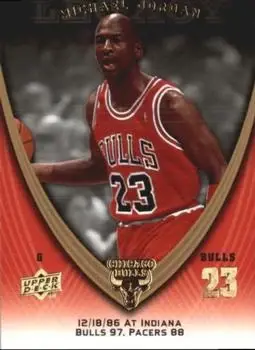 2008-09 Upper Deck Michael Jordan Legacy Collection #123 - Michael Jordan - Chicago Bulls - Front 2008-09 Upper Deck Michael Jordan Legacy Collection #123 - Michael Jordan - Chicago Bulls - Front