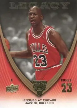 2008-09 Upper Deck Michael Jordan Legacy Collection #124 - Michael Jordan - Chicago Bulls - Front 2008-09 Upper Deck Michael Jordan Legacy Collection #124 - Michael Jordan - Chicago Bulls - Front