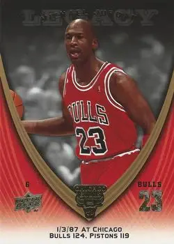 2008-09 Upper Deck Michael Jordan Legacy Collection #130 - Michael Jordan - Chicago Bulls - Front