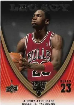 2008-09 Upper Deck Michael Jordan Legacy Collection #179 - Michael Jordan - Chicago Bulls - Front