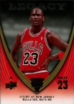 2008-09 Upper Deck Michael Jordan Legacy Collection #185 - Michael Jordan - Chicago Bulls - Front 2008-09 Upper Deck Michael Jordan Legacy Collection #185 - Michael Jordan - Chicago Bulls - Front