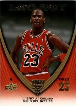 2008-09 Upper Deck Michael Jordan Legacy Collection #186 - Michael Jordan - Chicago Bulls - Front 2008-09 Upper Deck Michael Jordan Legacy Collection #186 - Michael Jordan - Chicago Bulls - Front