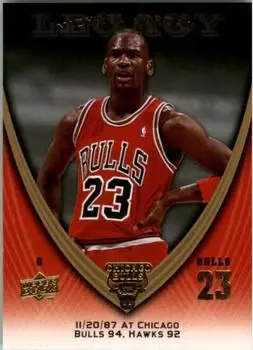 2008-09 Upper Deck Michael Jordan Legacy Collection #190 - Michael Jordan - Chicago Bulls - Front 2008-09 Upper Deck Michael Jordan Legacy Collection #190 - Michael Jordan - Chicago Bulls - Front