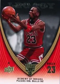 2008-09 Upper Deck Michael Jordan Legacy Collection #208 - Michael Jordan - Chicago Bulls - Front