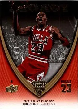 2008-09 Upper Deck Michael Jordan Legacy Collection #319 - Michael Jordan - Chicago Bulls - Front 2008-09 Upper Deck Michael Jordan Legacy Collection #319 - Michael Jordan - Chicago Bulls - Front
