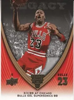 2008-09 Upper Deck Michael Jordan Legacy Collection #322 - Michael Jordan - Chicago Bulls - Front 2008-09 Upper Deck Michael Jordan Legacy Collection #322 - Michael Jordan - Chicago Bulls - Front