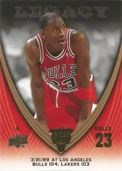 2008-09 Upper Deck Michael Jordan Legacy Collection #327 - Michael Jordan - Chicago Bulls - Front 2008-09 Upper Deck Michael Jordan Legacy Collection #327 - Michael Jordan - Chicago Bulls - Front