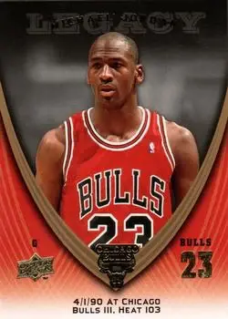 2008-09 Upper Deck Michael Jordan Legacy Collection #416 - Michael Jordan - Chicago Bulls - Front 2008-09 Upper Deck Michael Jordan Legacy Collection #416 - Michael Jordan - Chicago Bulls - Front