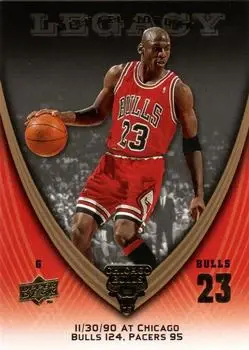 2008-09 Upper Deck Michael Jordan Legacy Collection #442 - Michael Jordan - Chicago Bulls - Front 2008-09 Upper Deck Michael Jordan Legacy Collection #442 - Michael Jordan - Chicago Bulls - Front