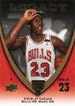 2008-09 Upper Deck Michael Jordan Legacy Collection #499 - Michael Jordan - Chicago Bulls - Front 2008-09 Upper Deck Michael Jordan Legacy Collection #499 - Michael Jordan - Chicago Bulls - Front