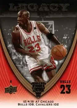 2008-09 Upper Deck Michael Jordan Legacy Collection #525 - Michael Jordan - Chicago Bulls - Front