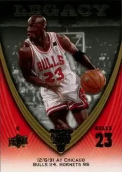 2008-09 Upper Deck Michael Jordan Legacy Collection #526 - Michael Jordan - Chicago Bulls - Front 2008-09 Upper Deck Michael Jordan Legacy Collection #526 - Michael Jordan - Chicago Bulls - Front